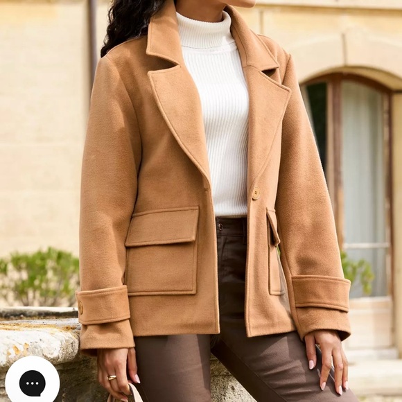 Boston Proper Woman’s Coat Jacket Camel Tan Color Sz XS, Fall/Winter NWTS - Picture 4 of 8